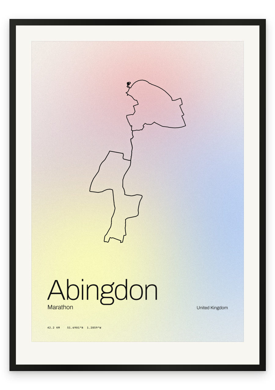 Abingdon Marathon — Pastel, aurora