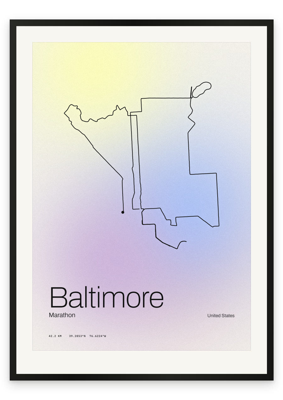 Baltimore Marathon — Pastel, aurora
