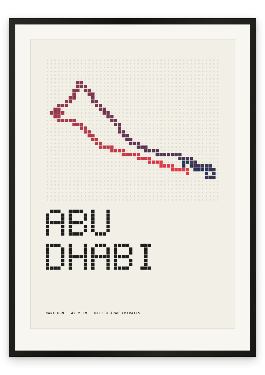 Abu Dhabi Marathon — Paper, pixel