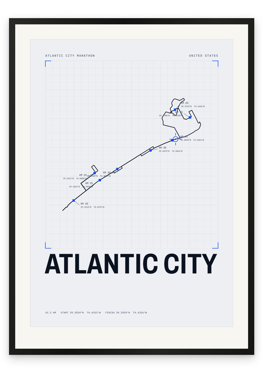 Atlantic City Marathon — Blue, survey