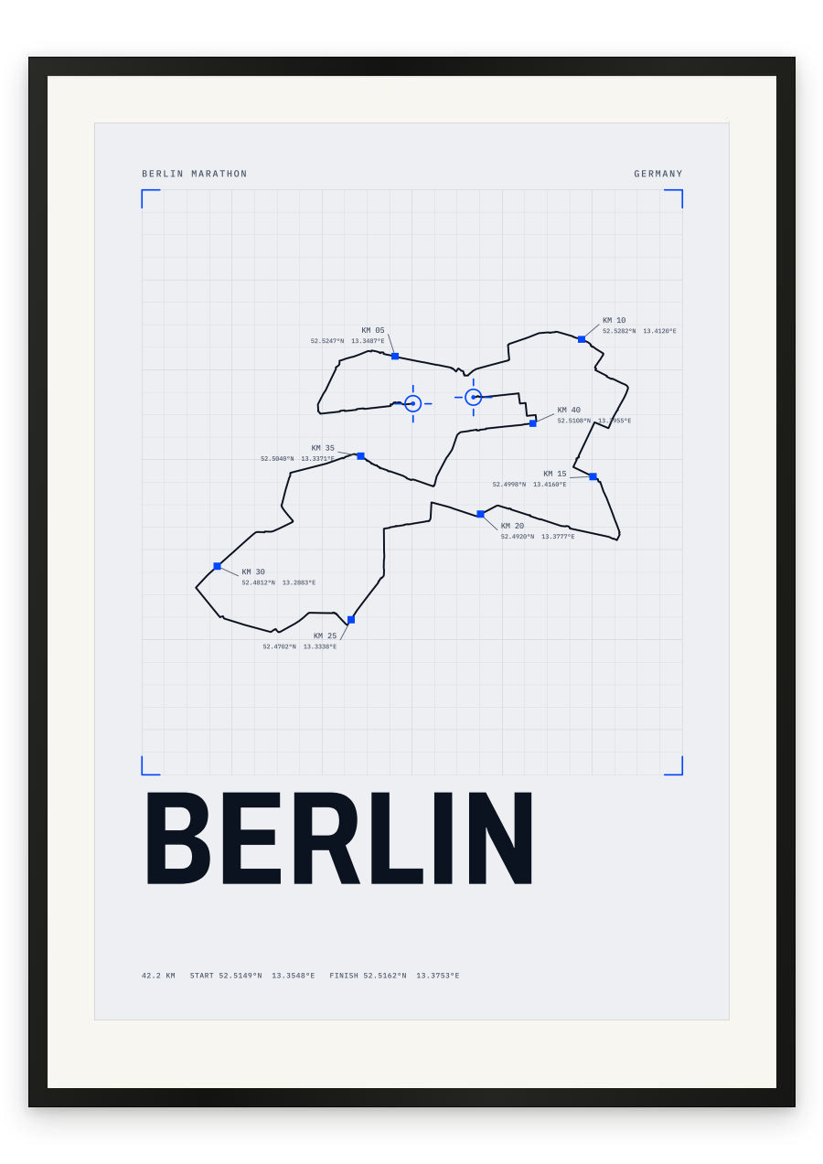Berlin Marathon — Blue, survey